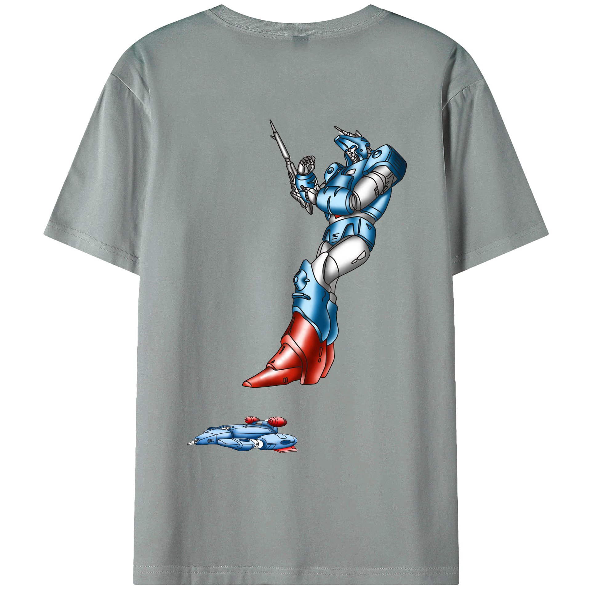 （画像用）  綿100％ メンズ半袖Tシャツ（バックプリント） 通気性
